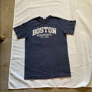 Delta Pro Boston Tee Shirt Blue and White Size S